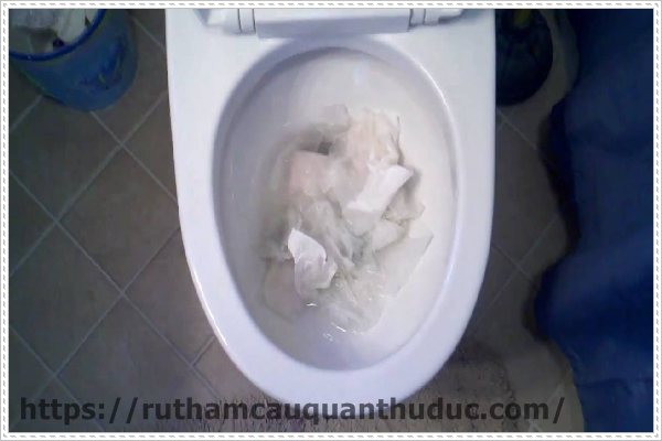 Biểu hiện khi bồn cầu bị nghẹt