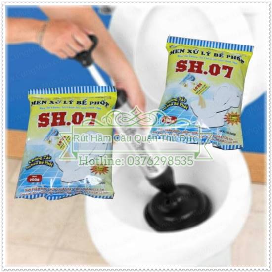 Dùng pittong hiệu quả ngay khi thông bồn